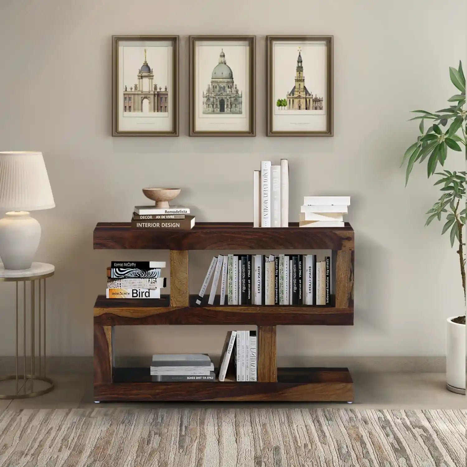 Acro-Solid-Sheesham-Wood-Bookshelf-teak-rajawada-furnish