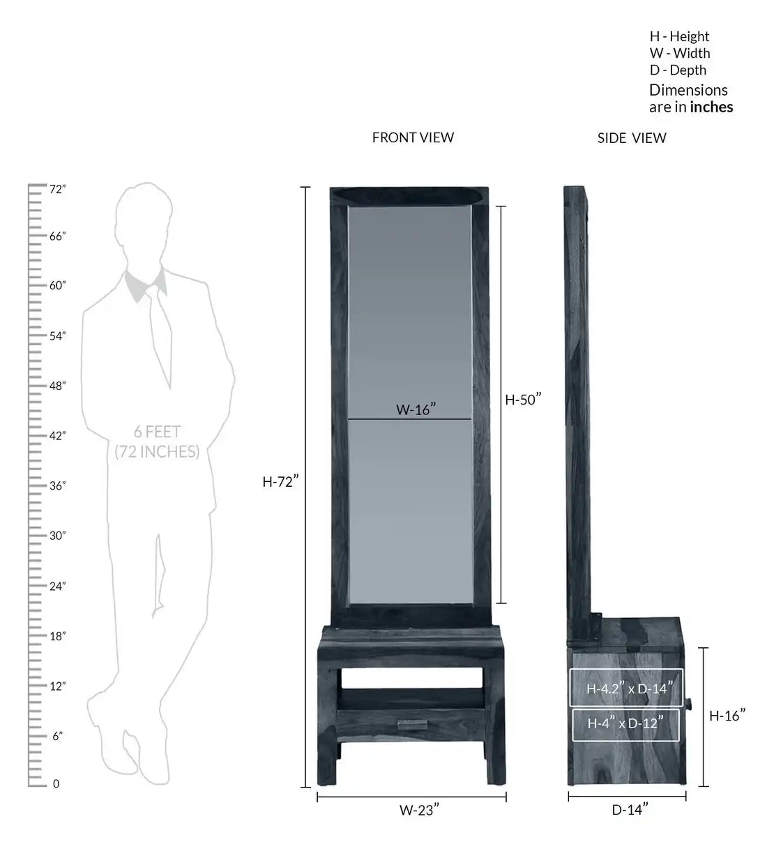 Acro Solid Wood Dressing Tables