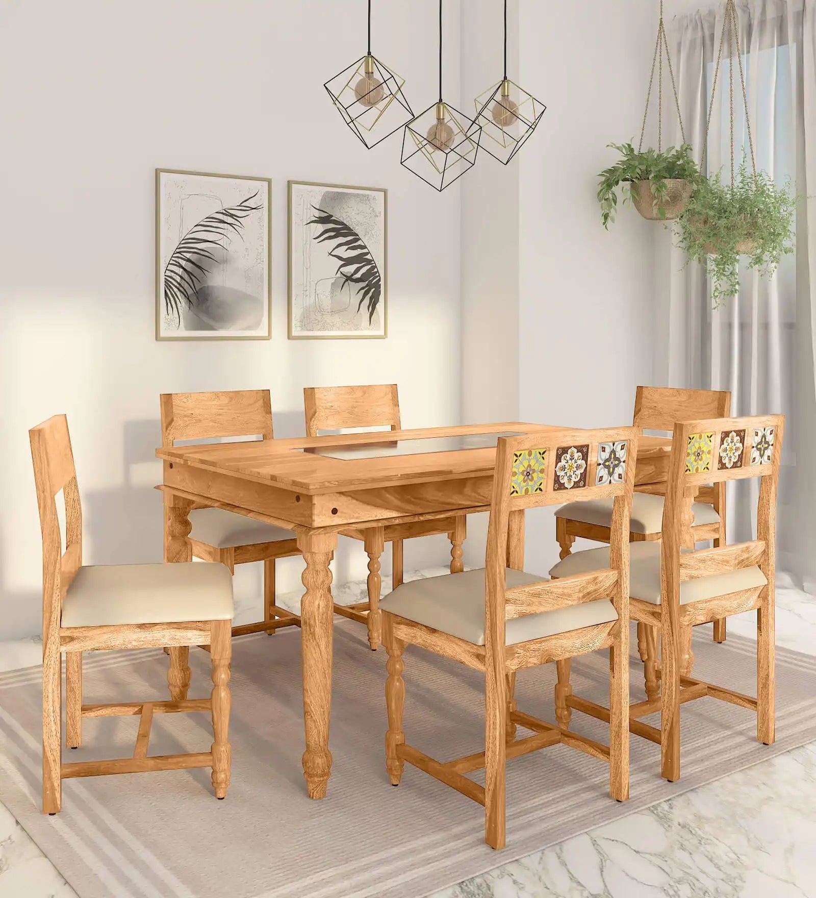 Anamika-Natural-Wood-6-Seater-Dining-Table-Sets-by-rajwada-online-shop