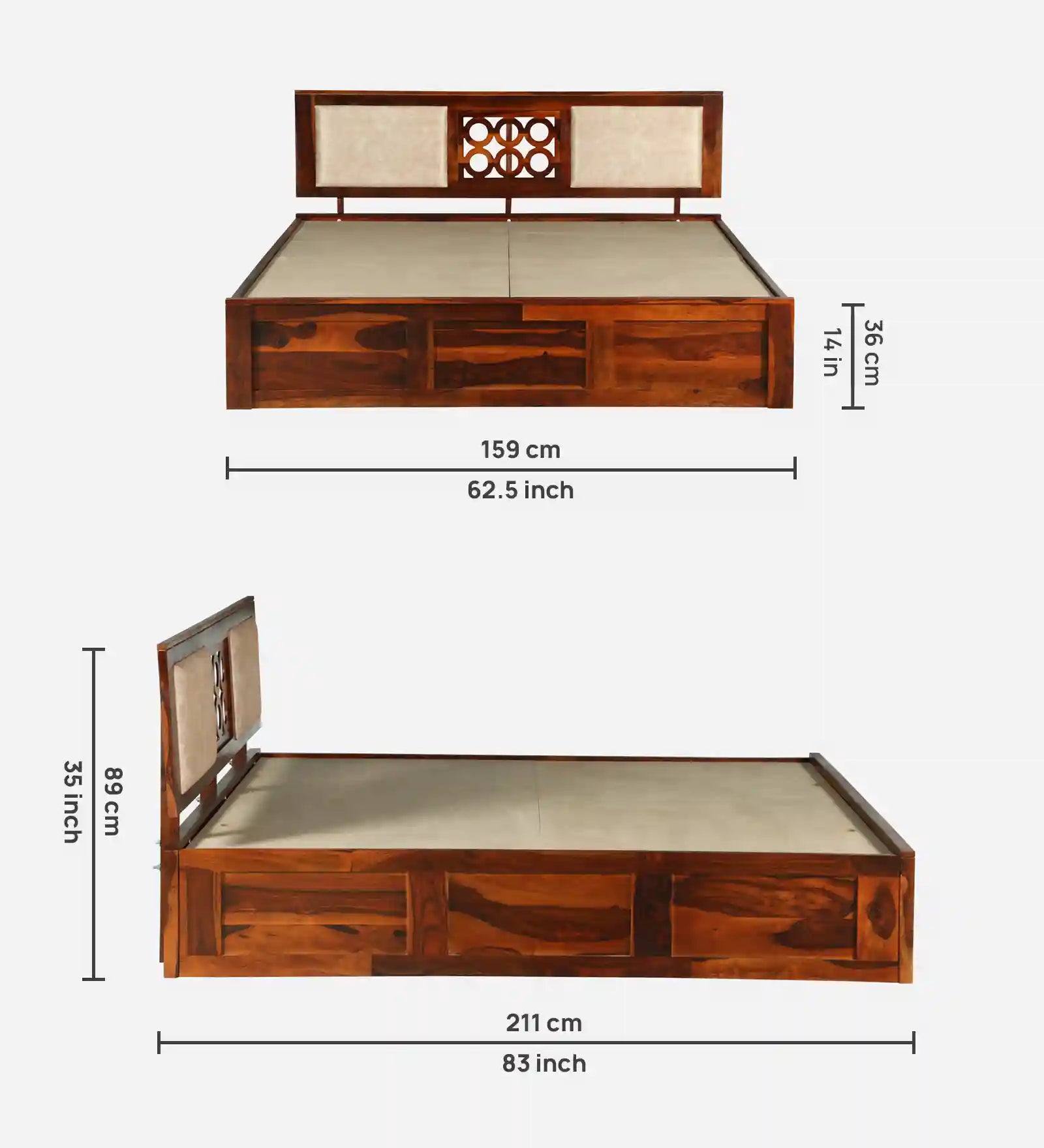 teak grain finish wood bed texture sheesham queen size storage bed india