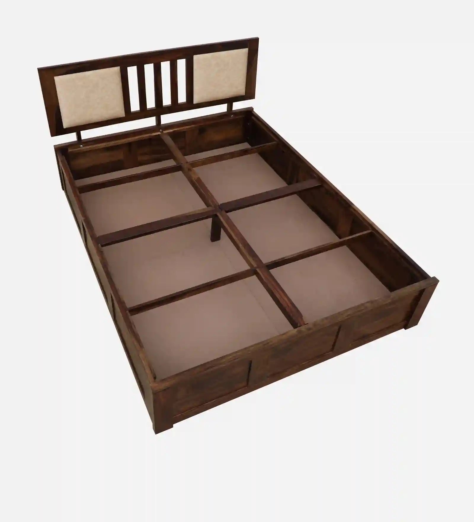 modern queen size bed box storage sheesham wood india