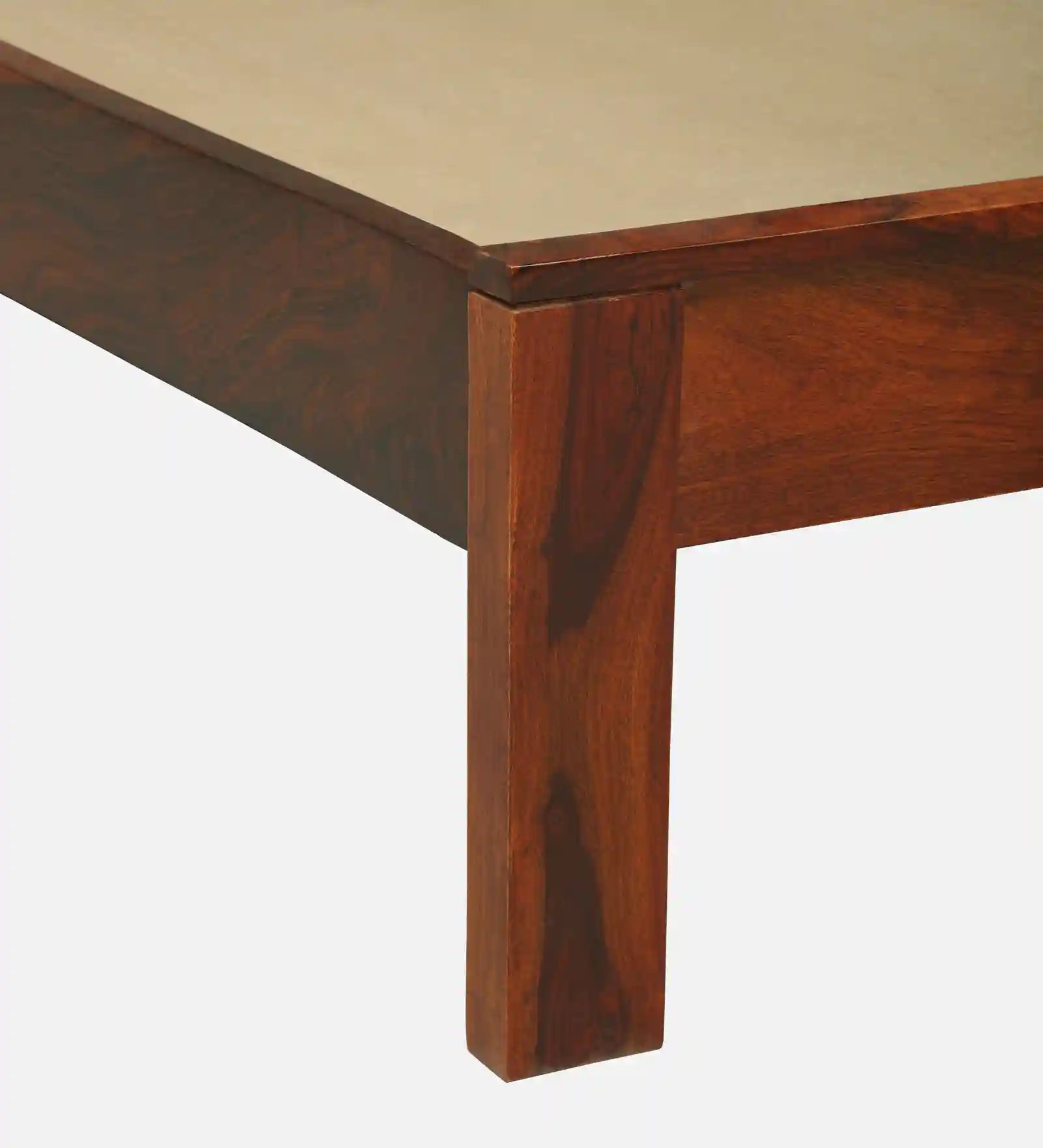 druma king size solid wood bed without storage top view clean wooden finish