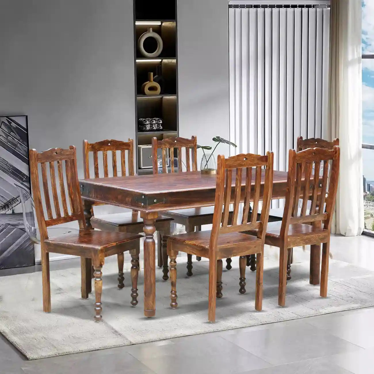 Haveli-Solid-Sheesham-Wood-6-Seater-Dining-Table-Set-natural-rajawada-furnish