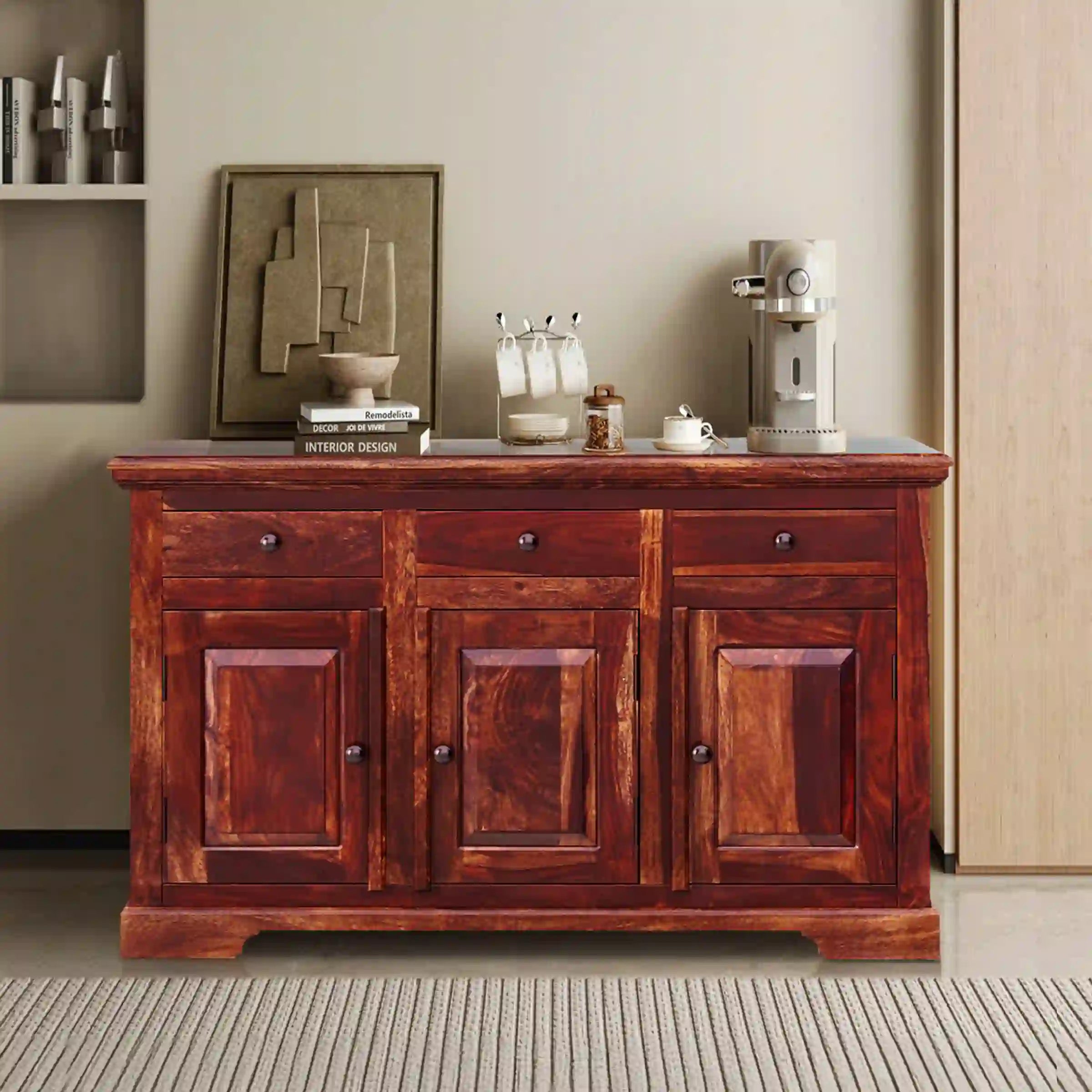 Kanishka-Solid-Sheesham-Wood-Sideboard-2-Door-honey-rajawada-furnish