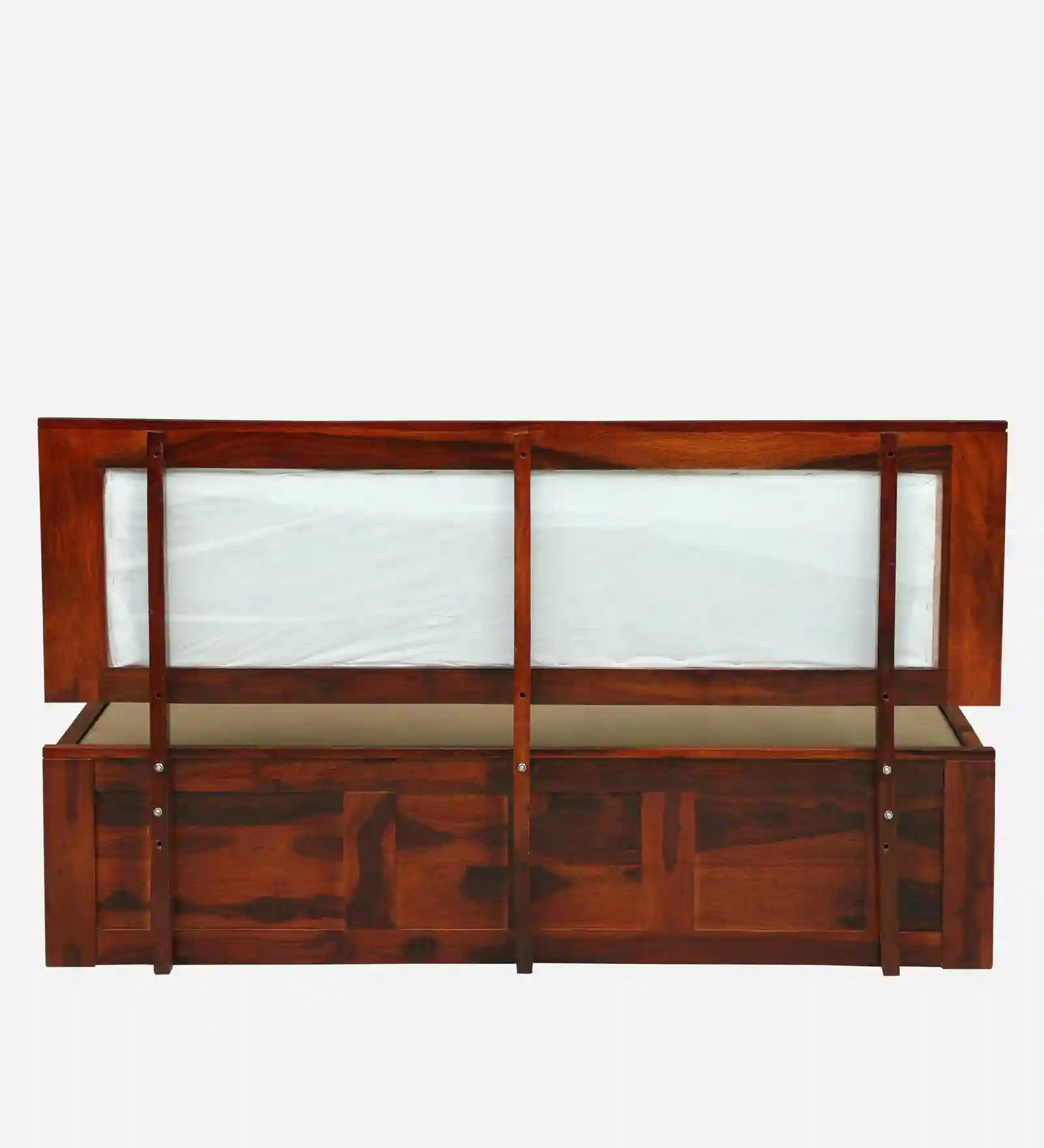 Kashtha solid wood king size bed with box storage wooden frame