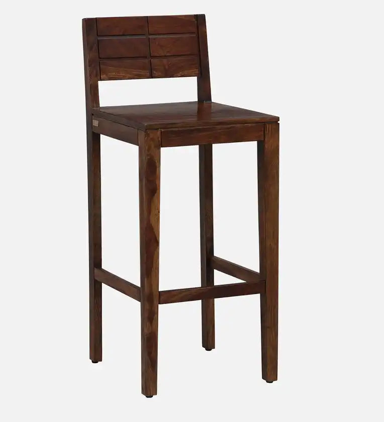 Moscow Solid Sheesham Wooden Bar Chair