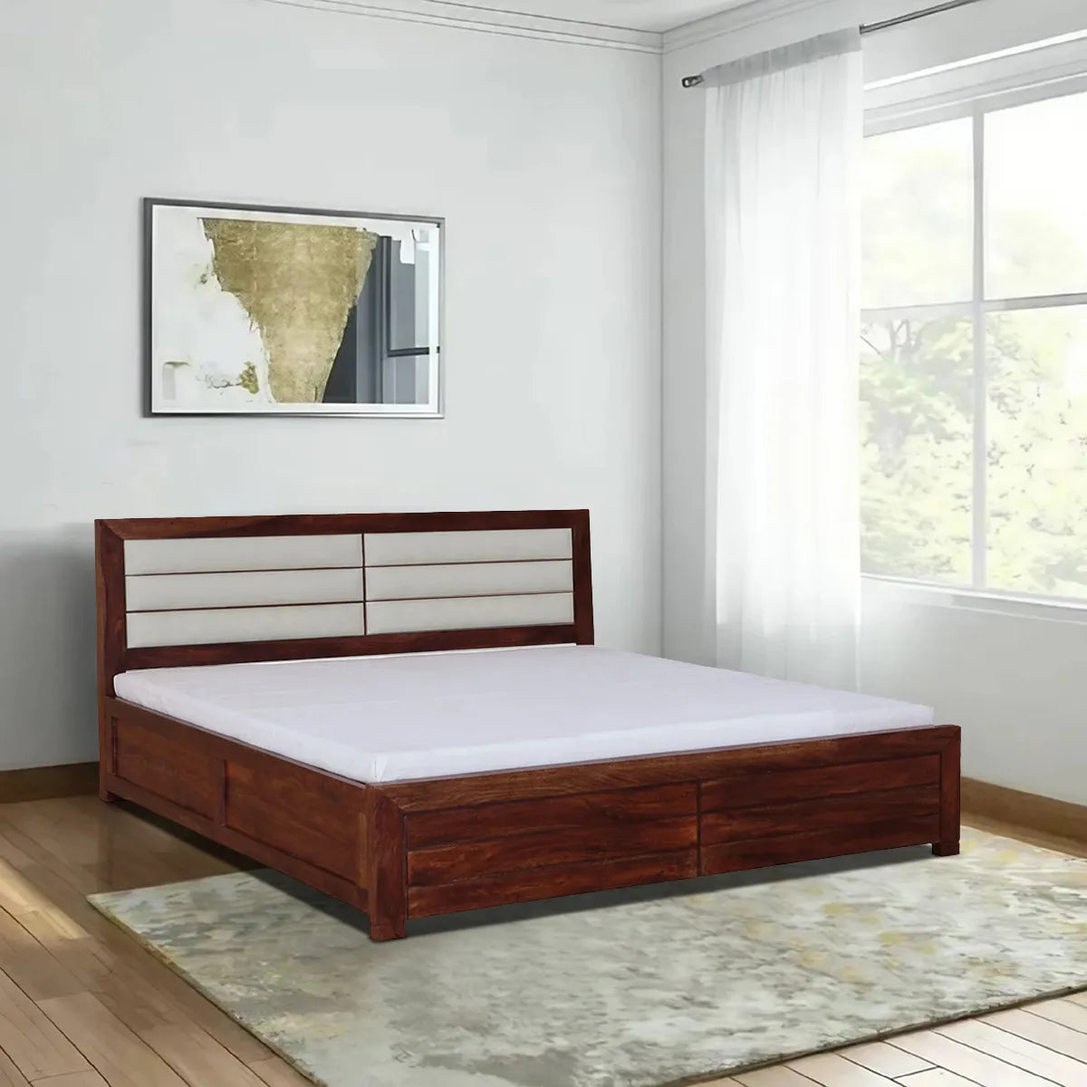 Moscow-Sheesham-Wood-Hydraulic-Storage-Beds-honey-rajawada-furnish