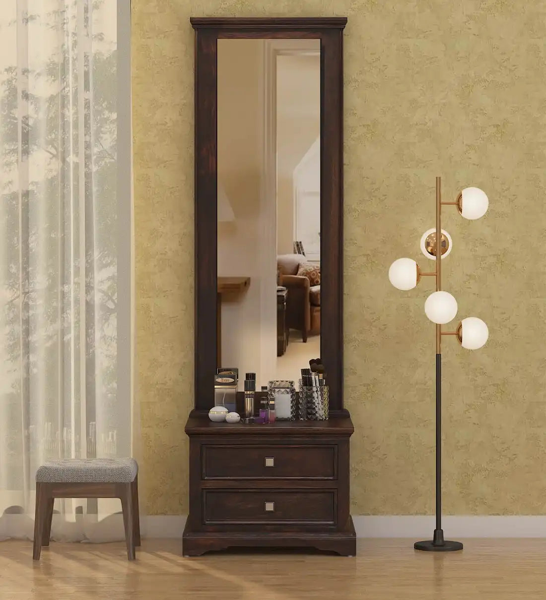 Mudra Solid Wood Sheesham Dressing Table