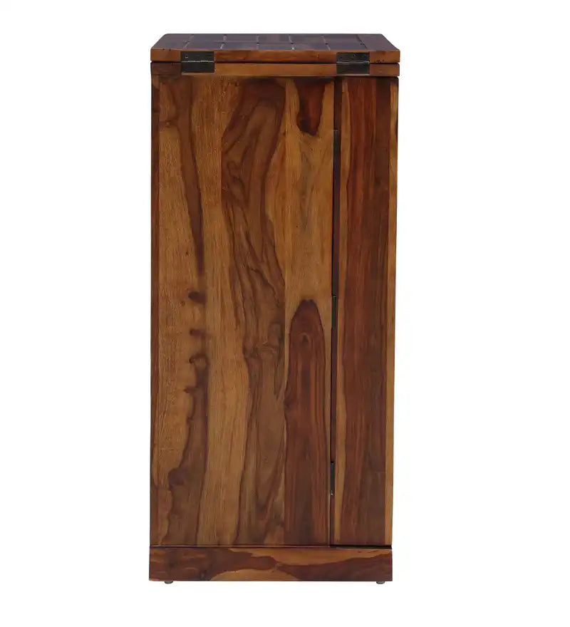 Niware Luxury Solid Sheesham Wood Bar Cabinet