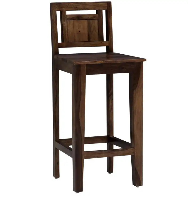Niware Solid Wood Sheesham Bar Chairs