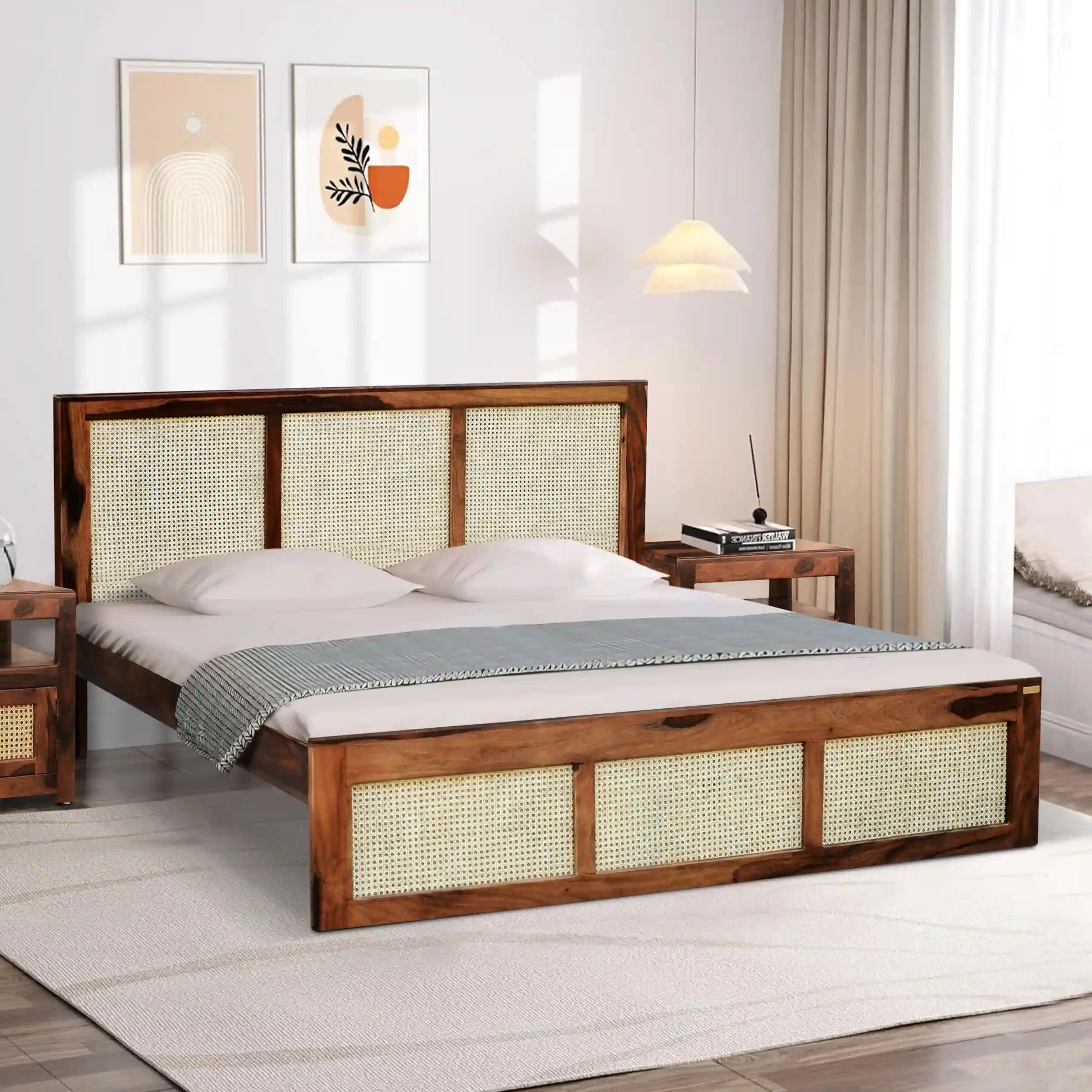 Rattan_Solid_Sheesham_Wood_Cane_Bed