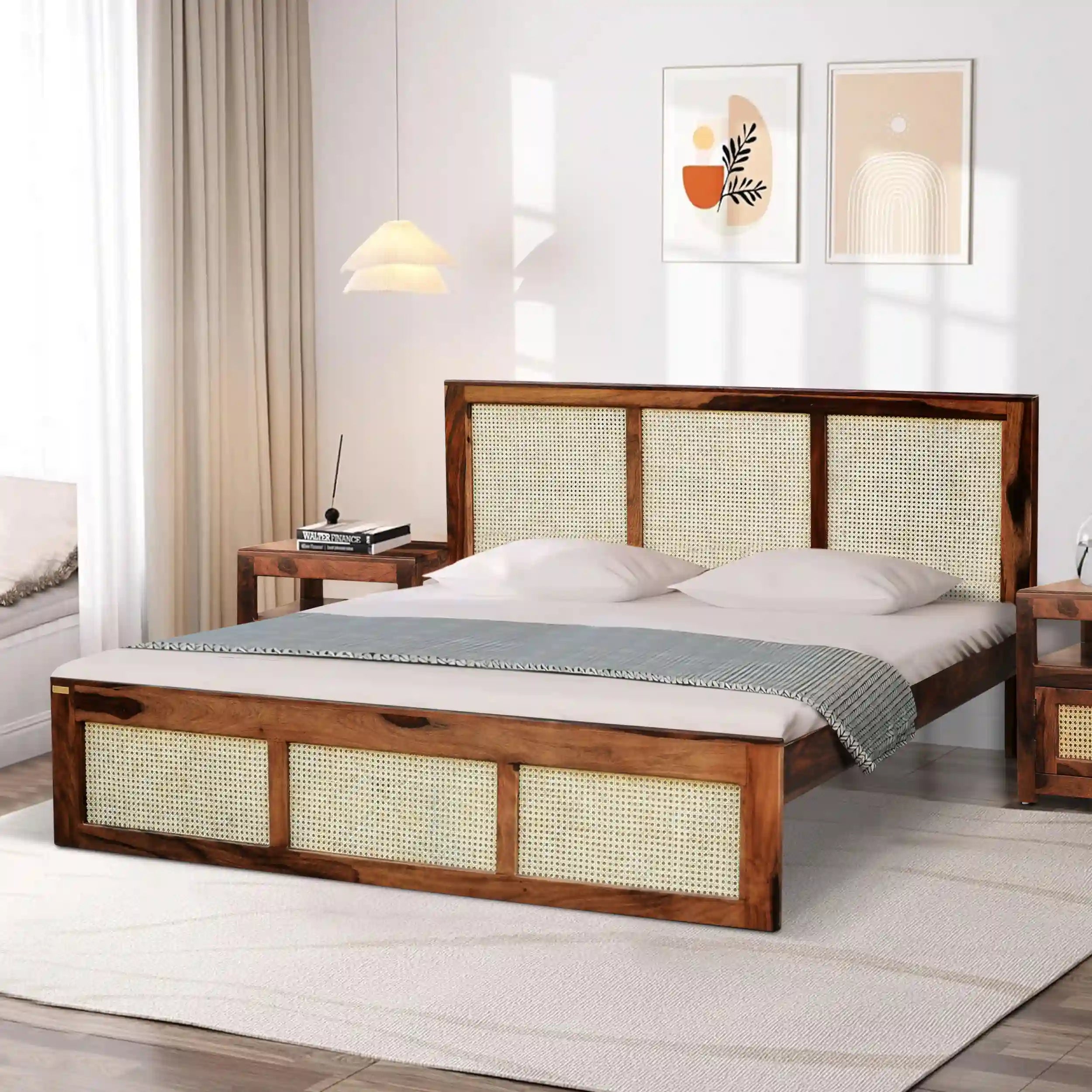 Rattan_Solid_Sheesham_Wood_Cane_Bed