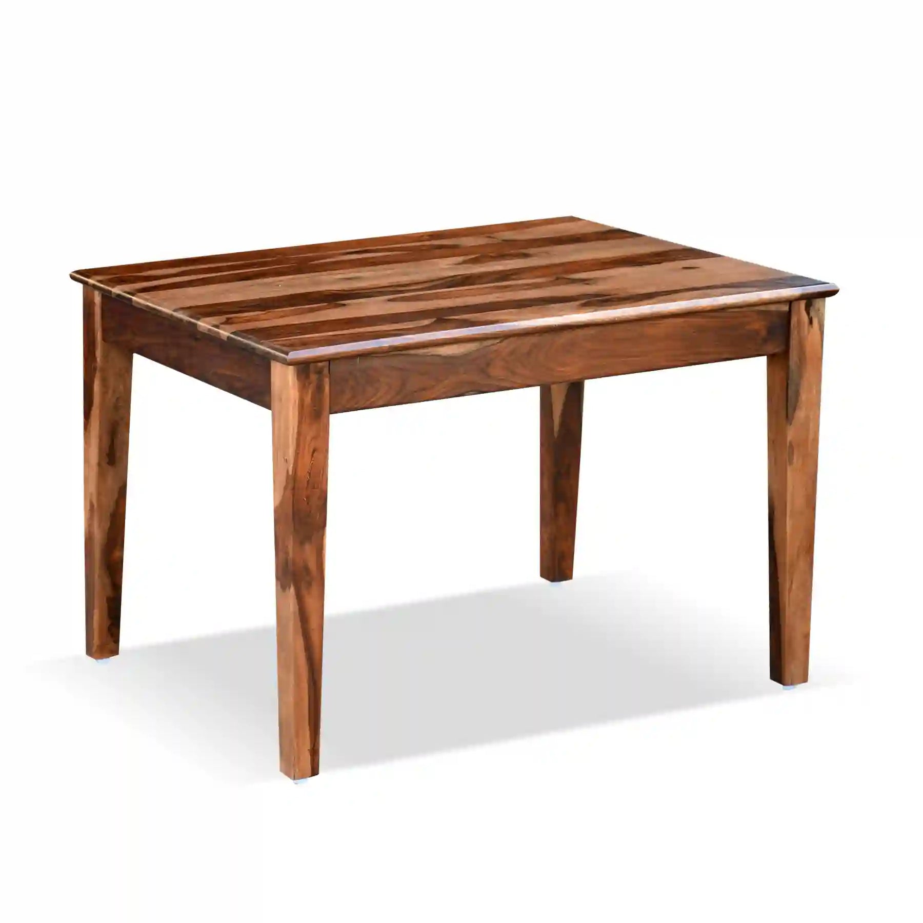 Rattan Sheesham Wood Cane 4 Seater Dining Table Only