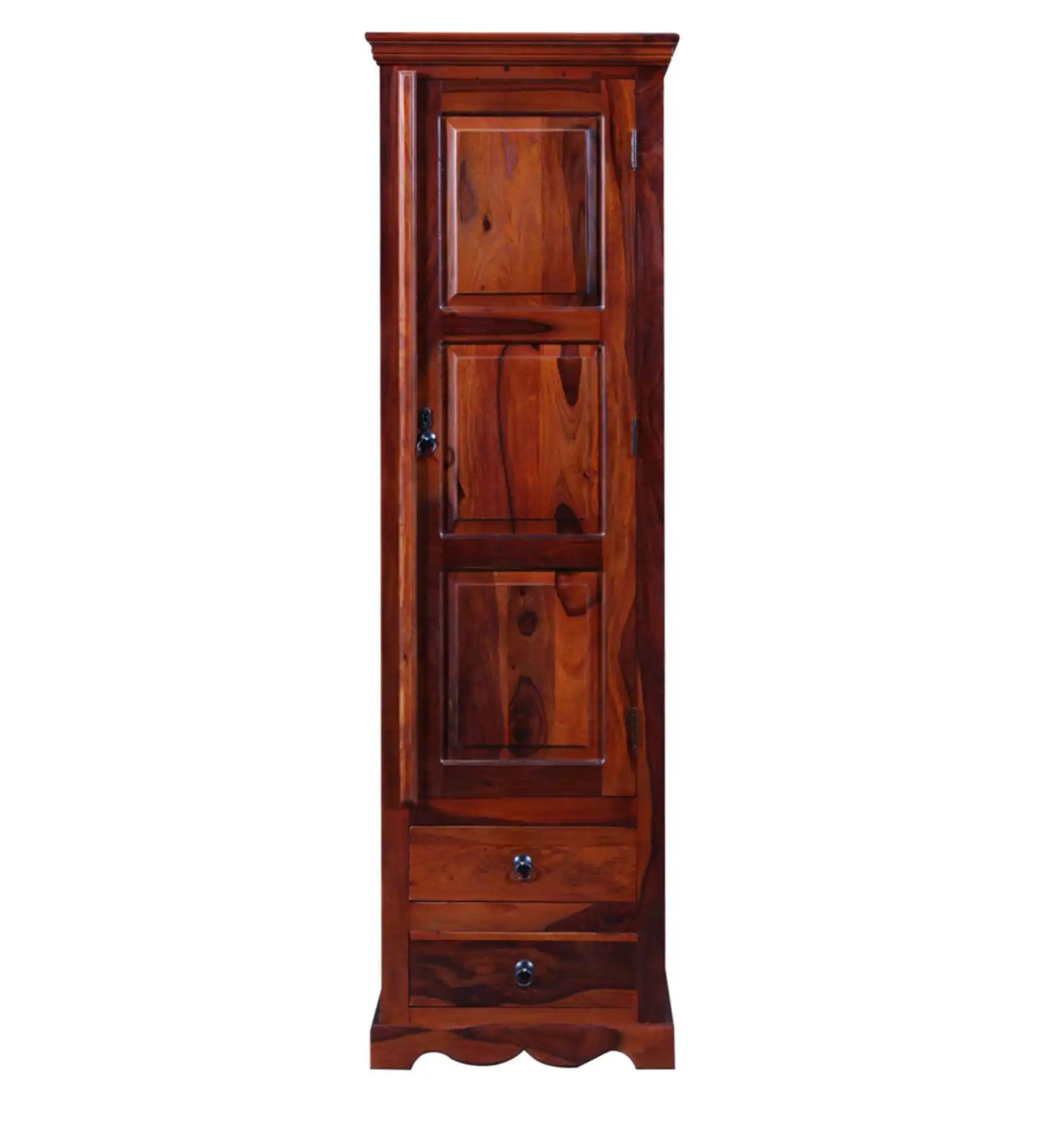 Saffron Traditional Solid Sheesham Wood Wardrobe