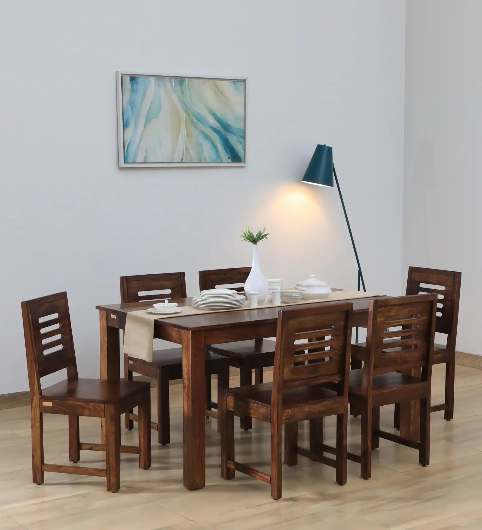 Saho Solid Wood Seater Dining Table Sets