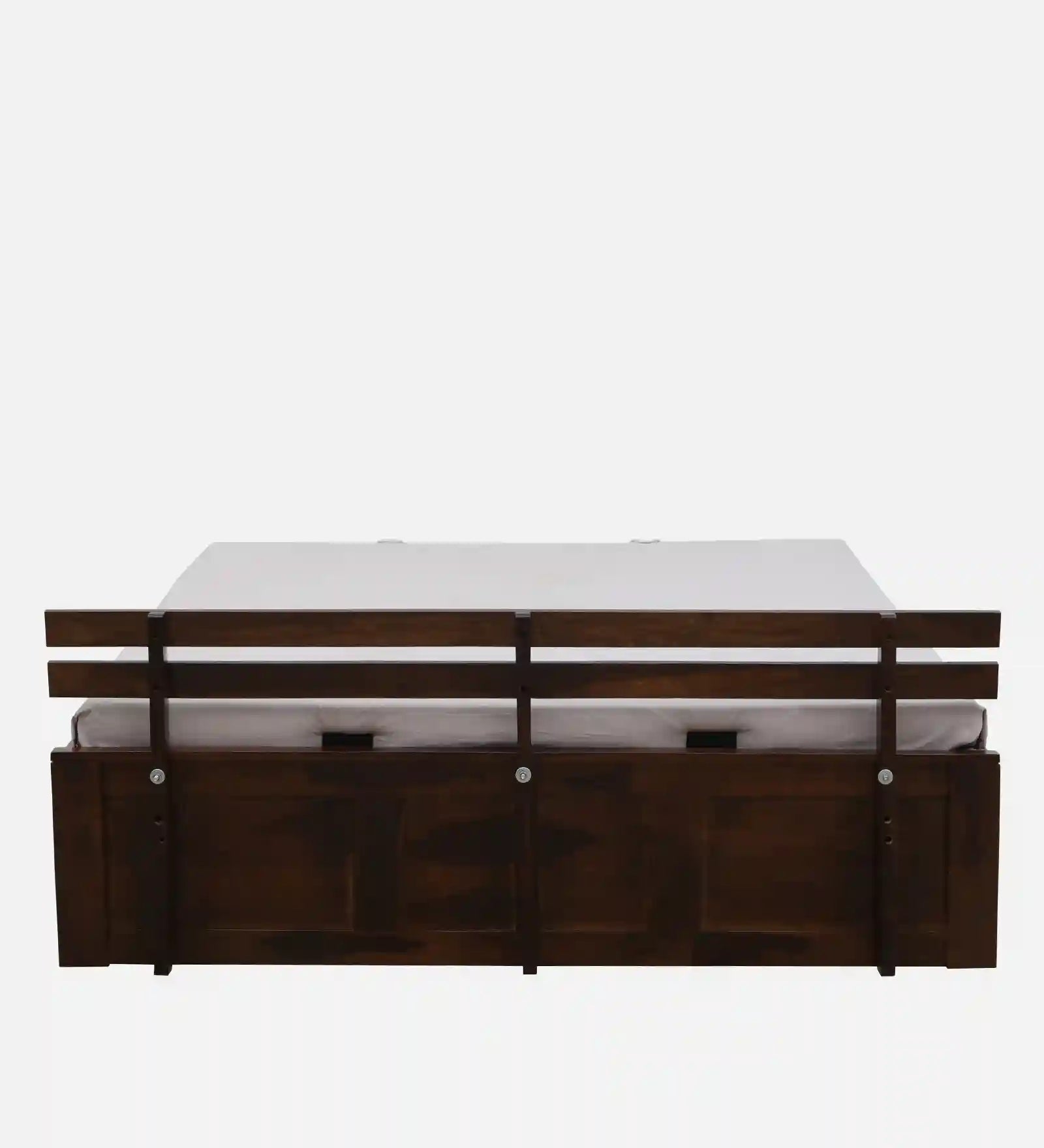 Vriksha king size bed wooden hydraulic storage bedroom design