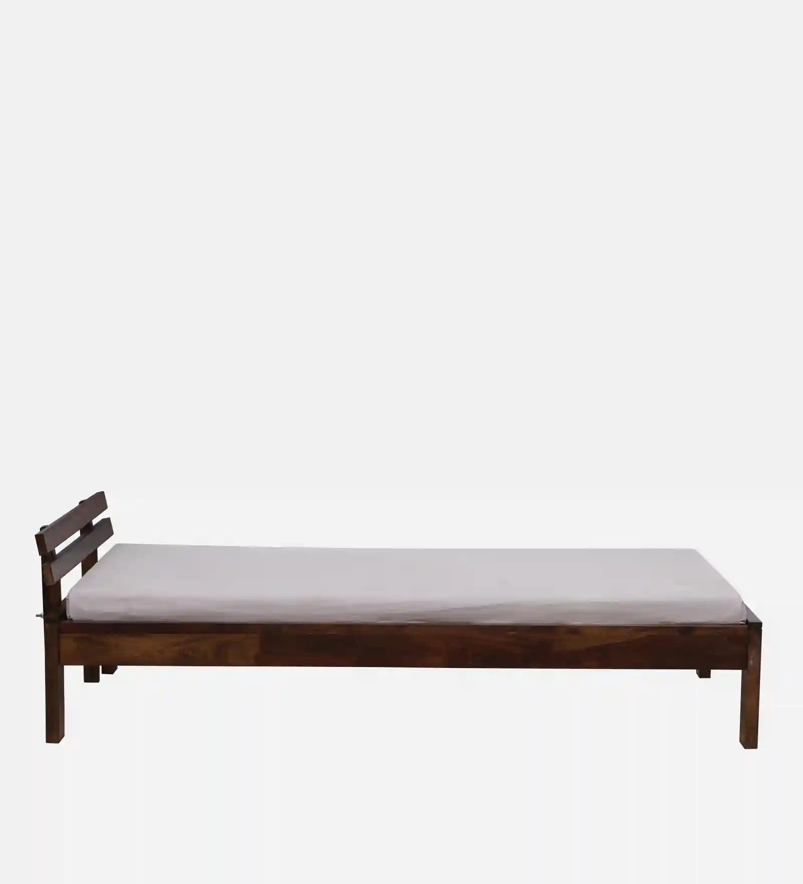 Vriksha wooden single bed minimal style solid wood bed India