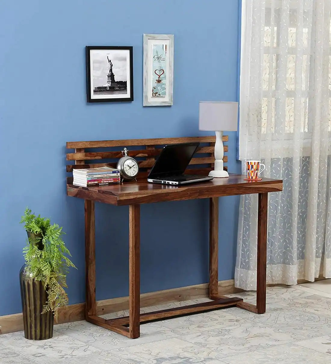 Aaya sheesham wood study table solid wood writing desk for home office India