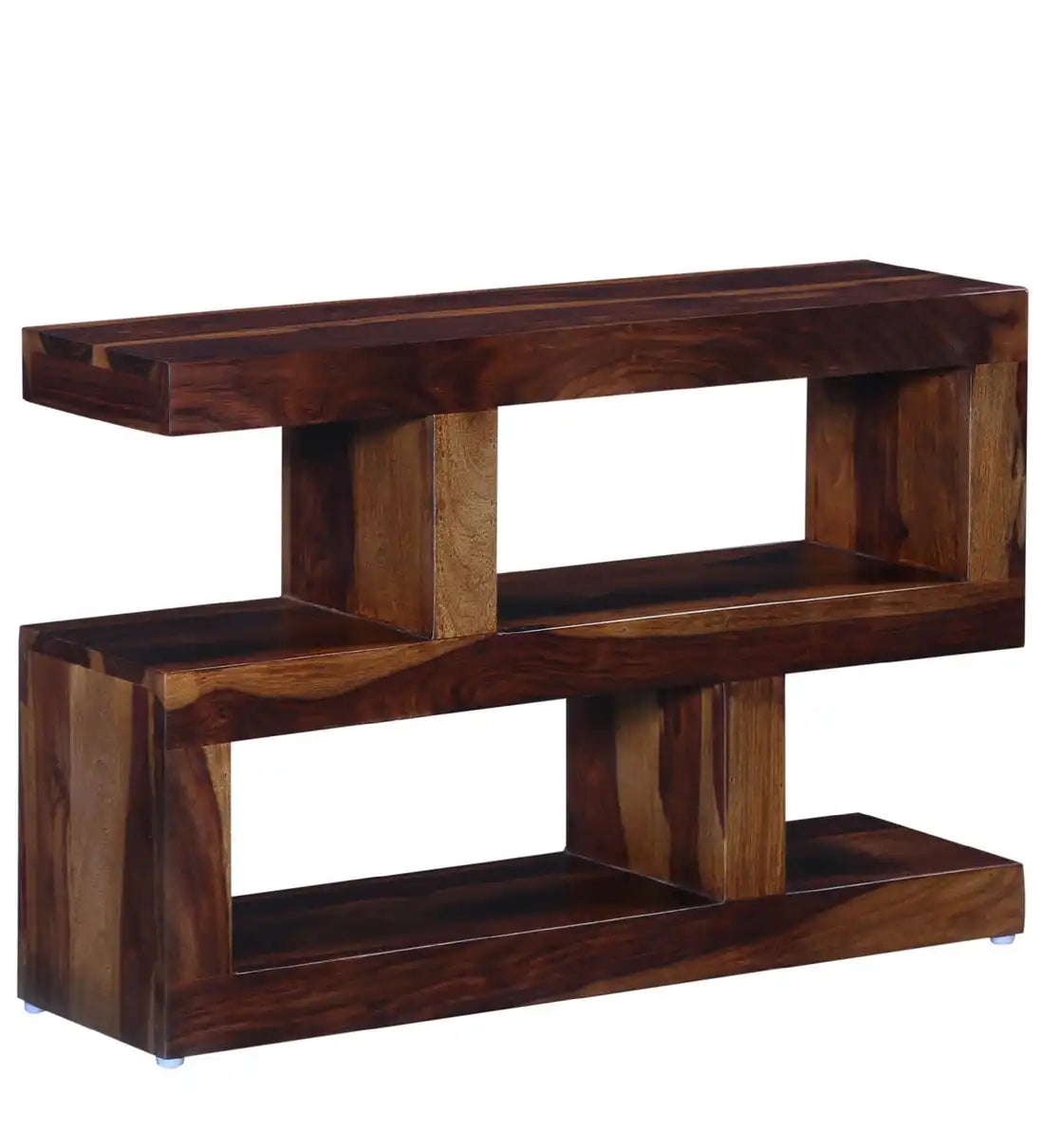 Acro wooden bookshelf solid sheesham compact bookcase home storage