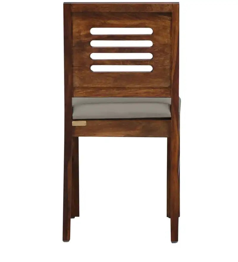 Acro wooden cushioned dining chair set made from solid sheesham wood for home dining use