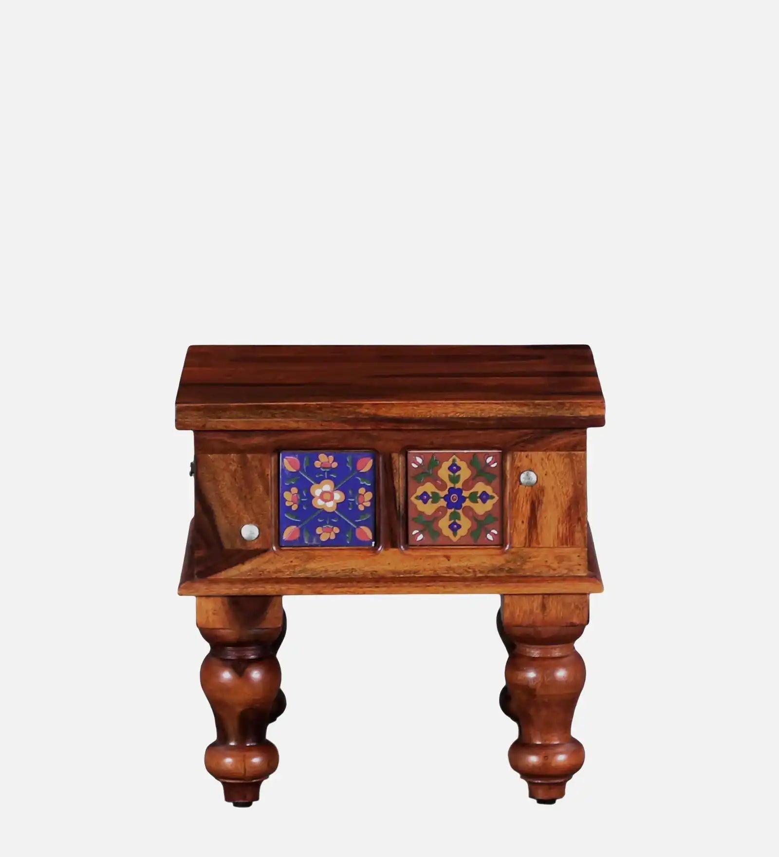 Anamika nightstand wooden bedside table clean design India