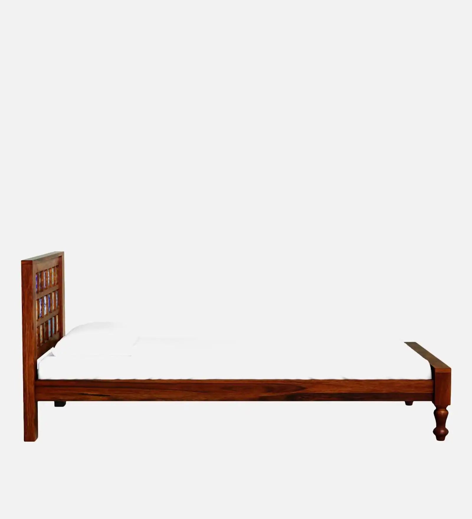 anamika traditional sheesham wood single bed without storage classic indian wooden bed design