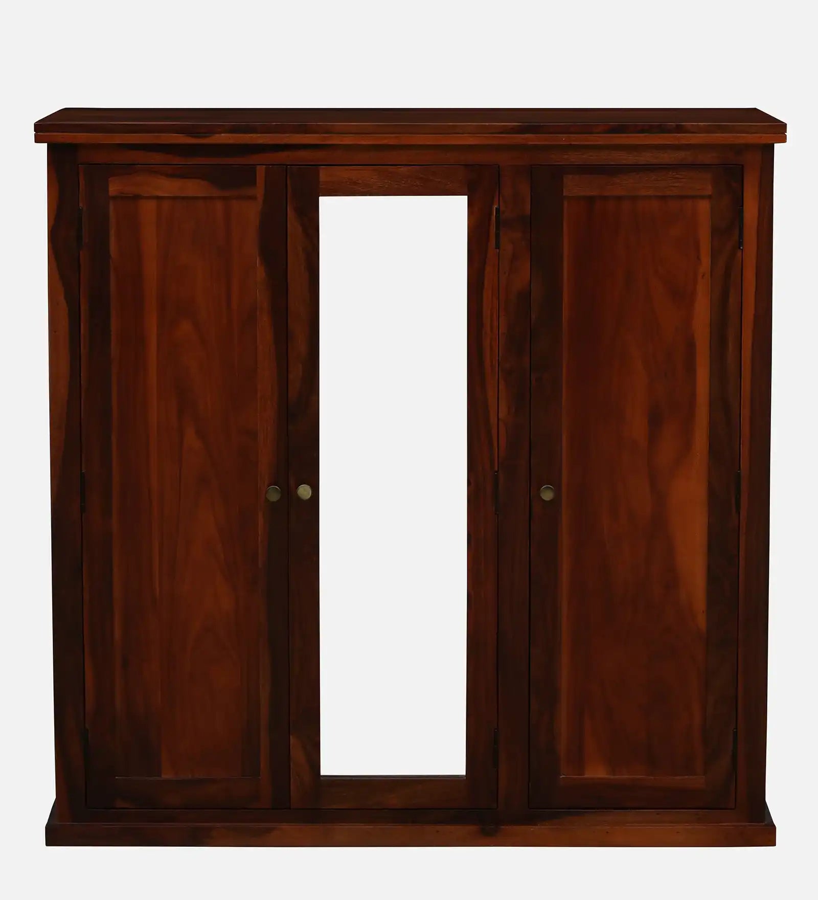 Anamika solid wood wardrobe three door modern almirah design India