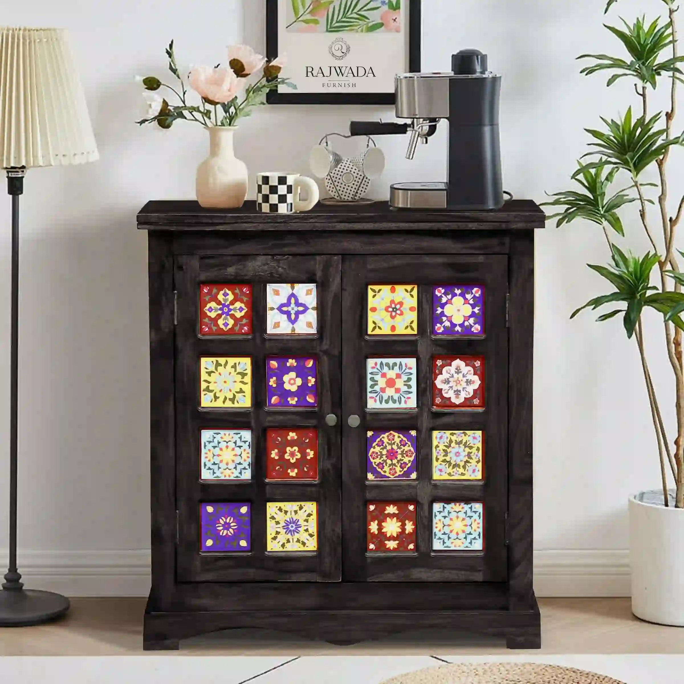 Anamika wooden cupboard unit sheesham storage furniture interior design