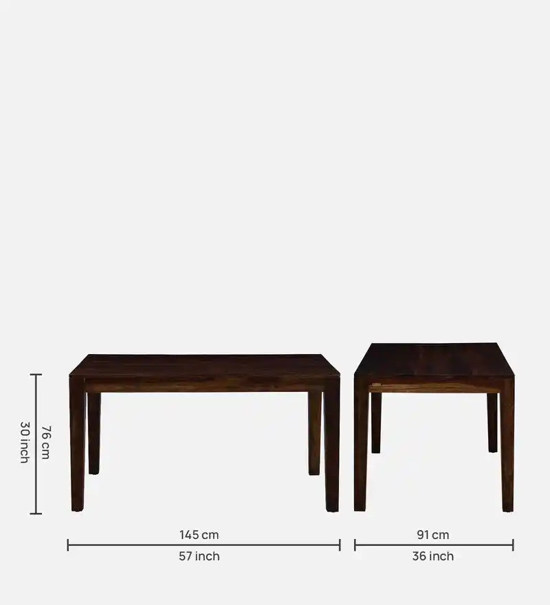 Minimal design sheesham wood dining table only ideal for modern homes