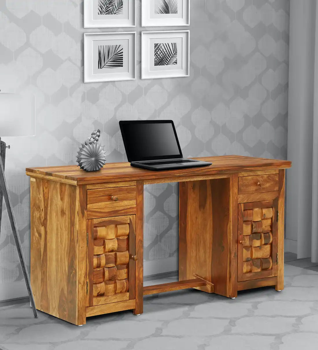 Best sheesham wood study table solid writing desk Niware India