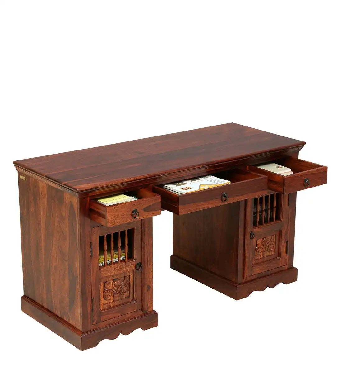 Best traditional sheesham wood study table Devanti India