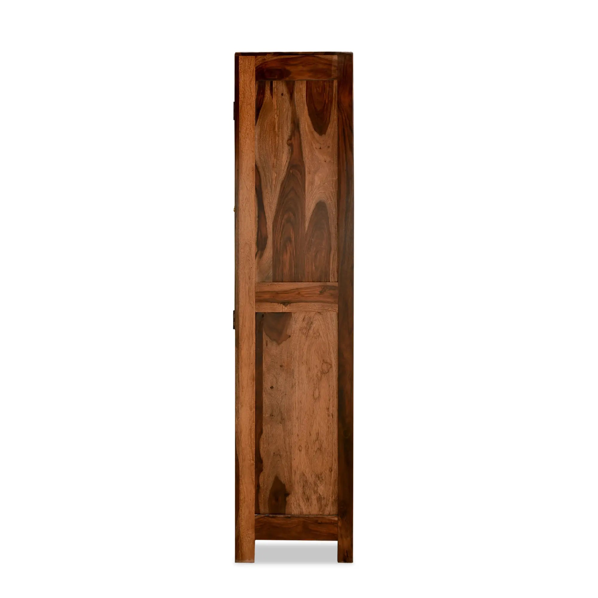 Bunai sheesham wood bookshelf open shelves storage furniture