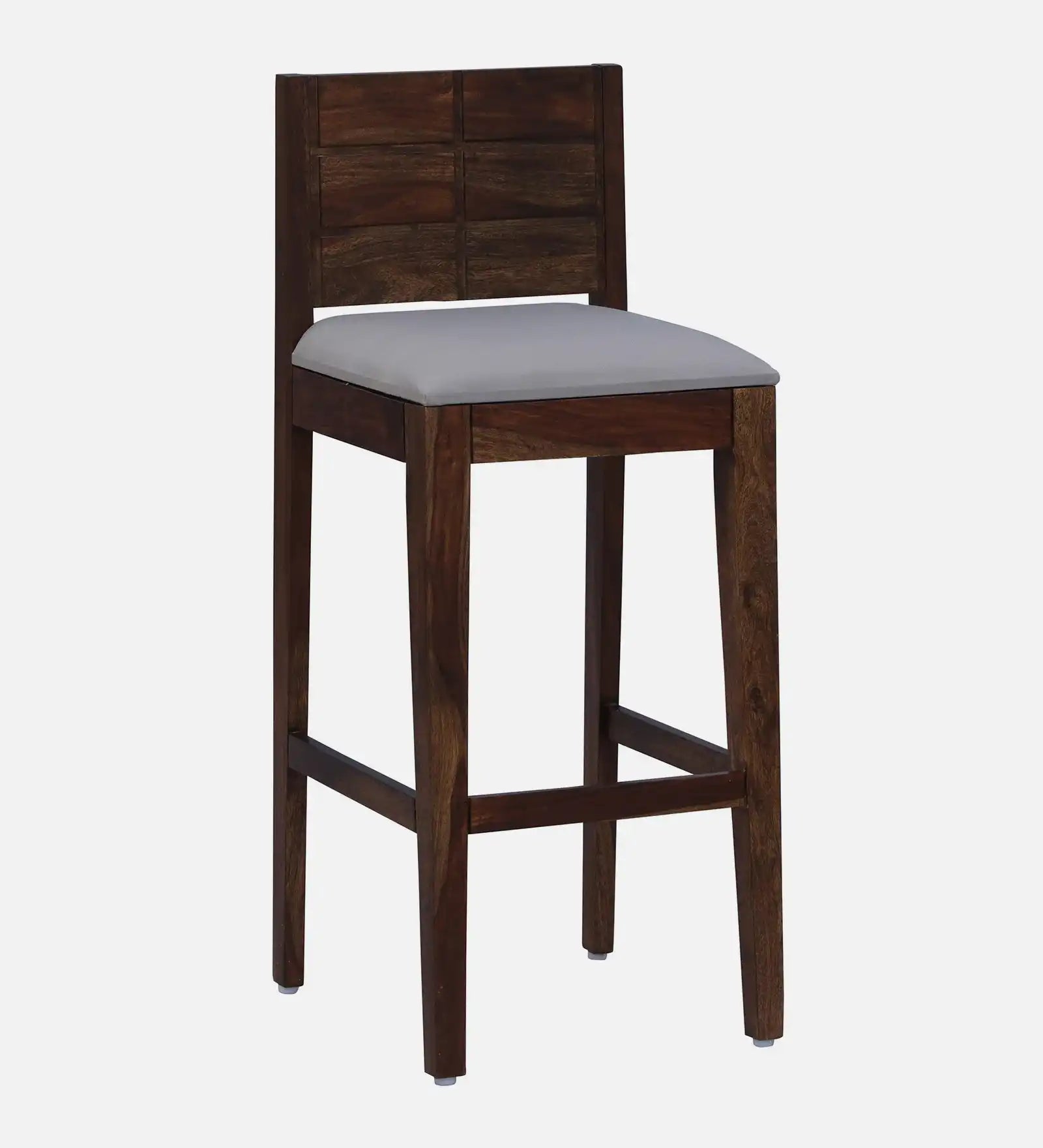 Compact bar stool in solid wood for small space kitchen seating