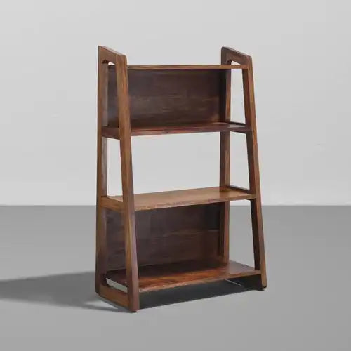Darshan home library bookshelf solid wood sheesham storage furniture design