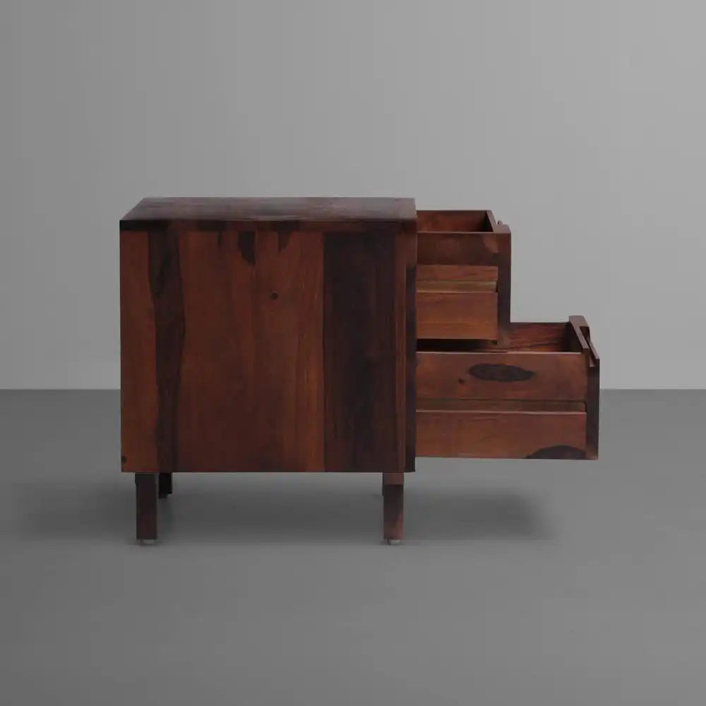 Darshan side table bedroom wooden nightstand clean design India