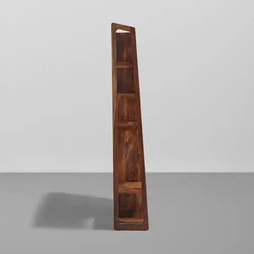 Darshan wooden bookshelf solid sheesham bookcase home library storage