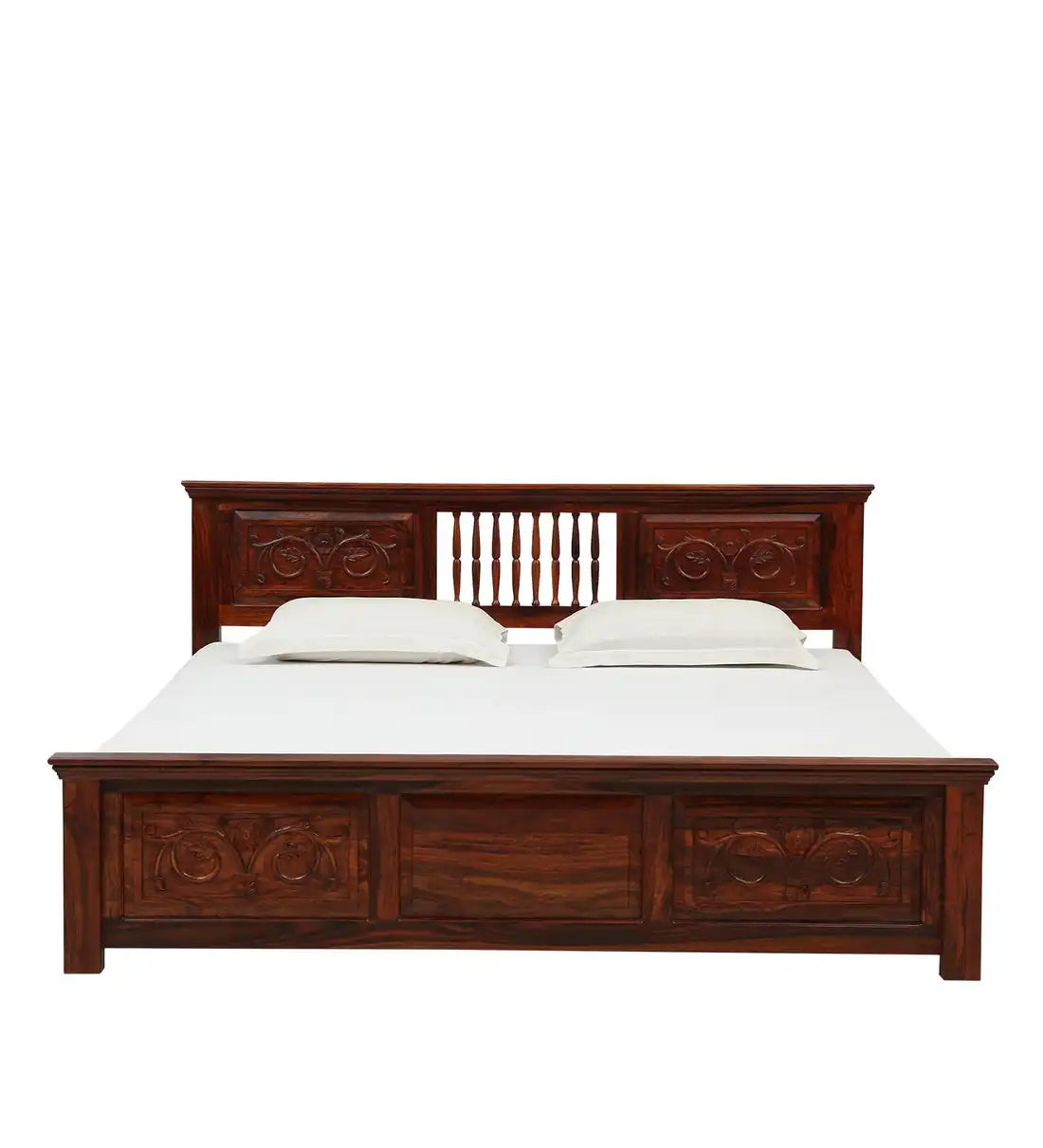 Devanti traditional king bed solid wood storage strong build