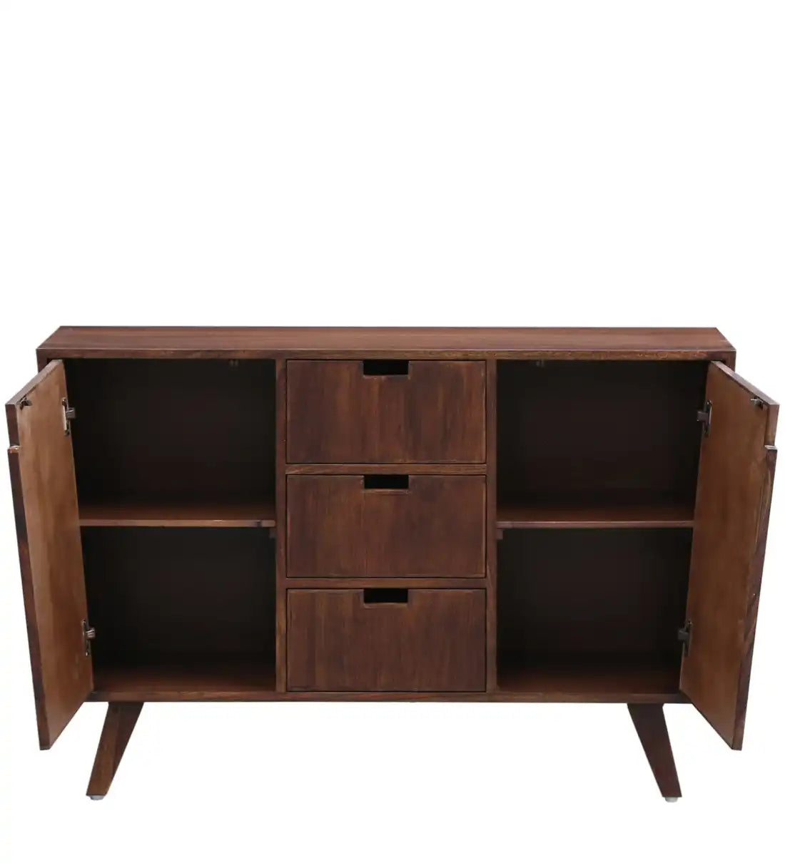 Dining area credenza cabinet sheesham wood drawer storage modern home