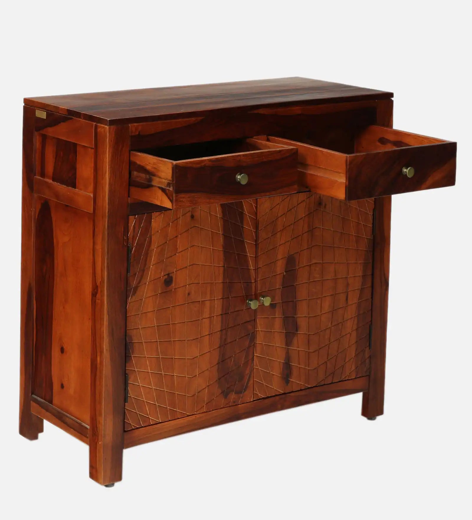 Dining room console cabinet sheesham wood buffet storage modern home