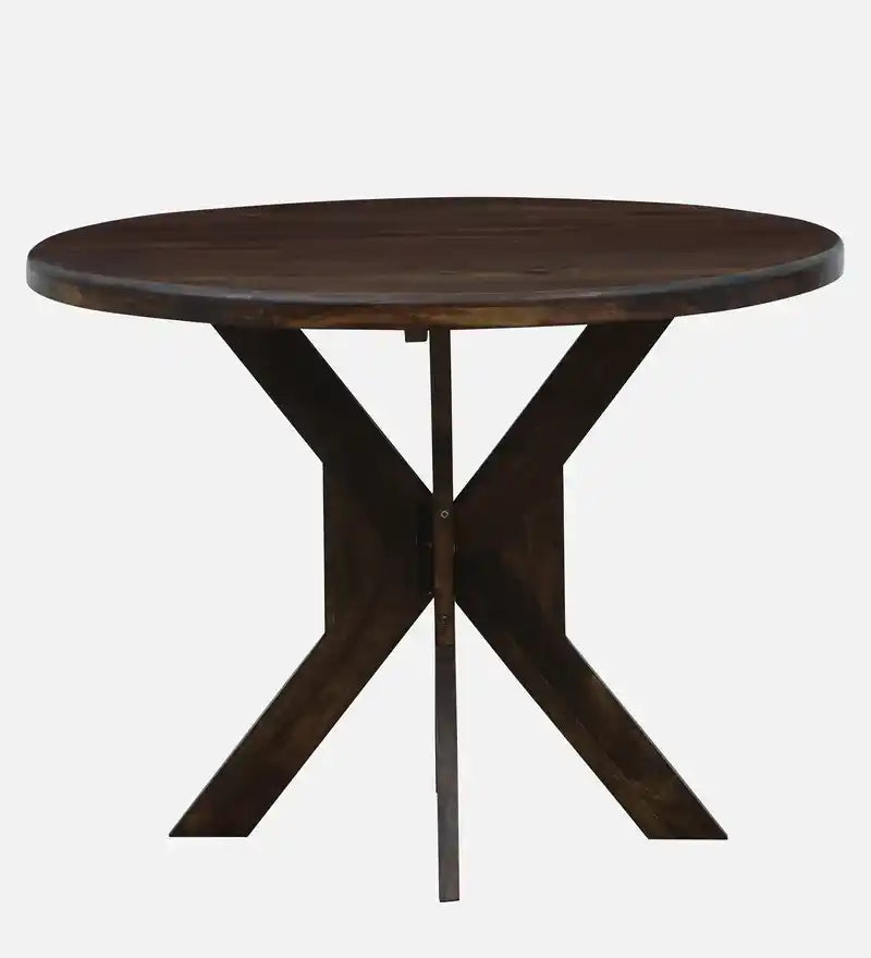Drew 4 seater dining table in solid wood perfect for compact dining setup