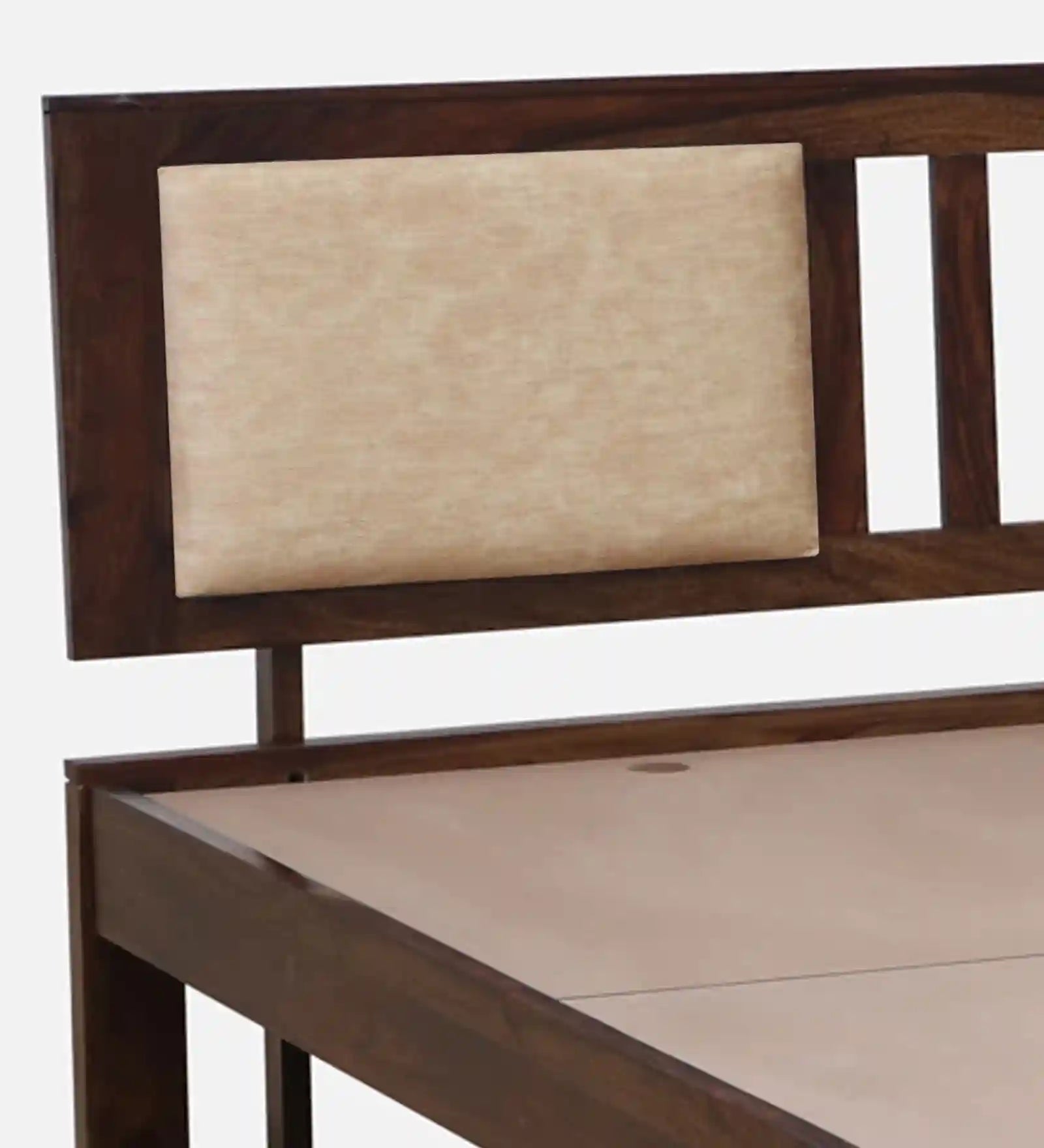 druma king size sheesham wood bed without storage clean simple design solid wood furniture