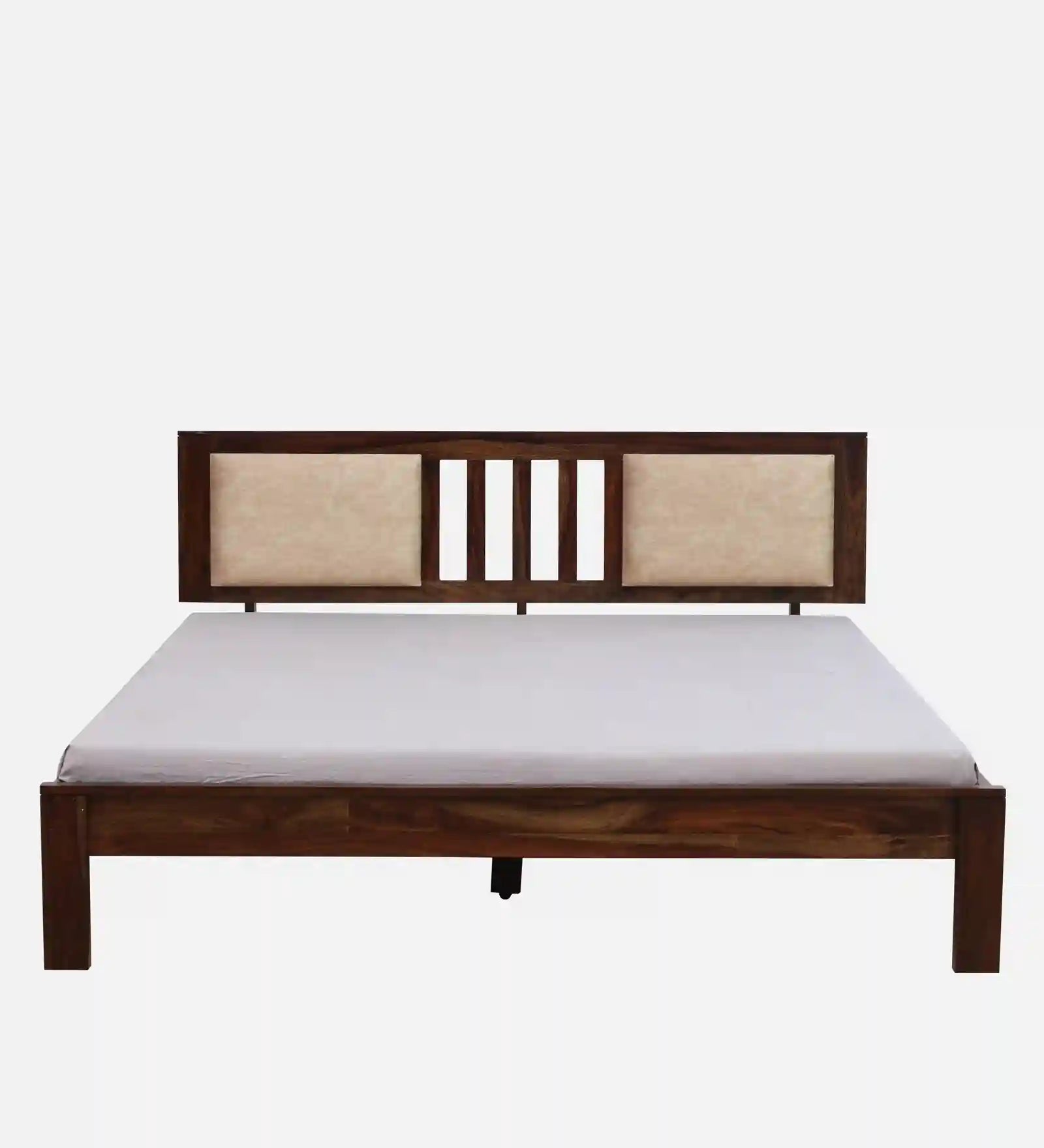 druma solid sheesham wood king size bed without storage minimal modern wooden bed design