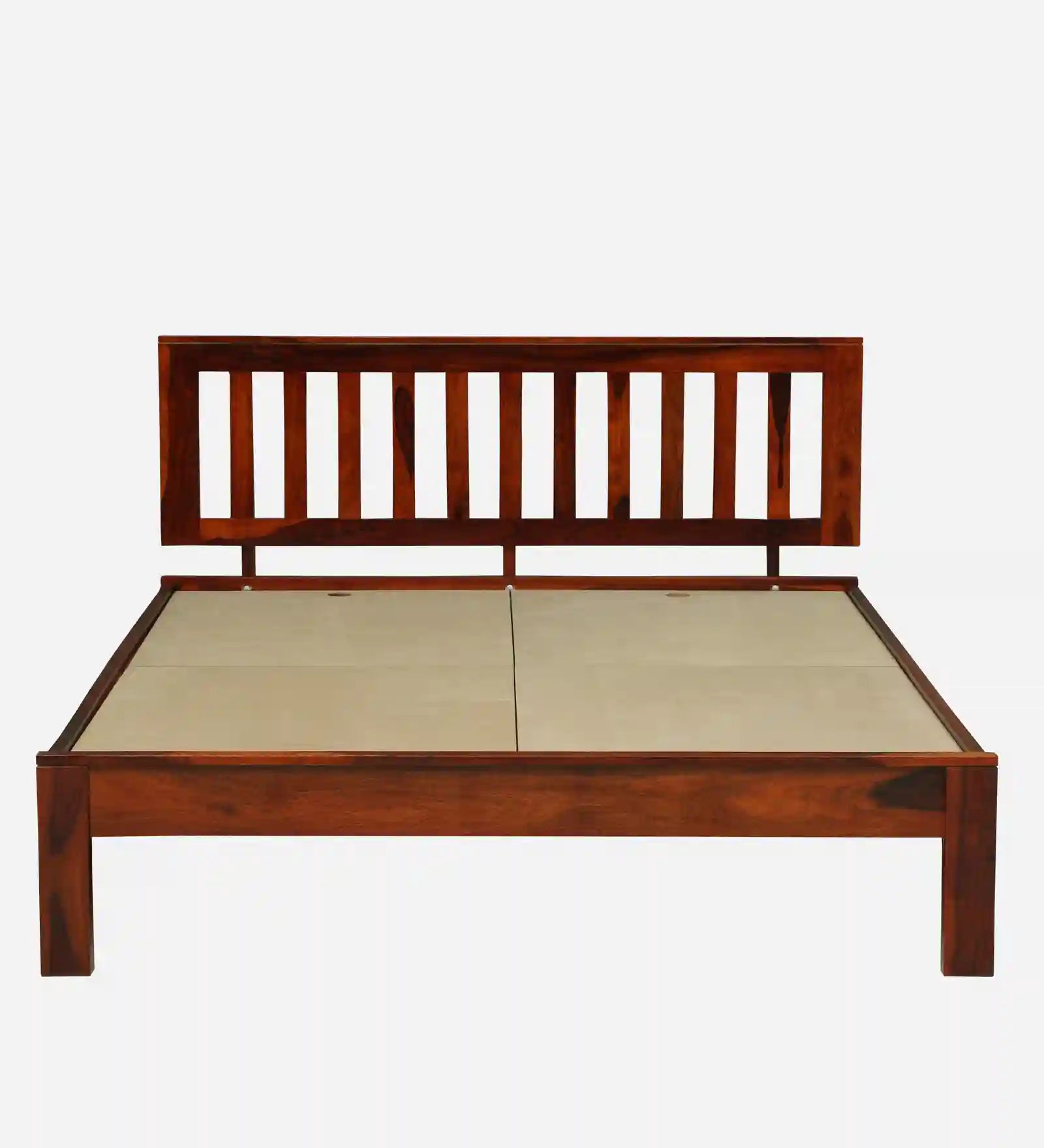 druma solid wood king size bed without storage minimal modern wooden bed design