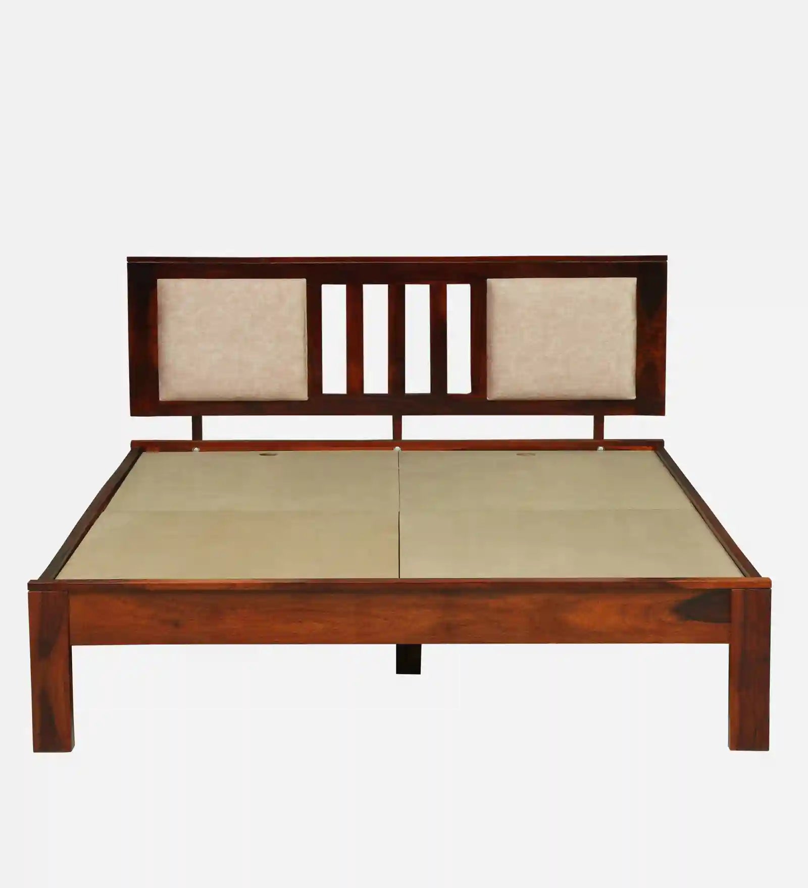 druma solid wood king size bed without storage minimal modern wooden bed design