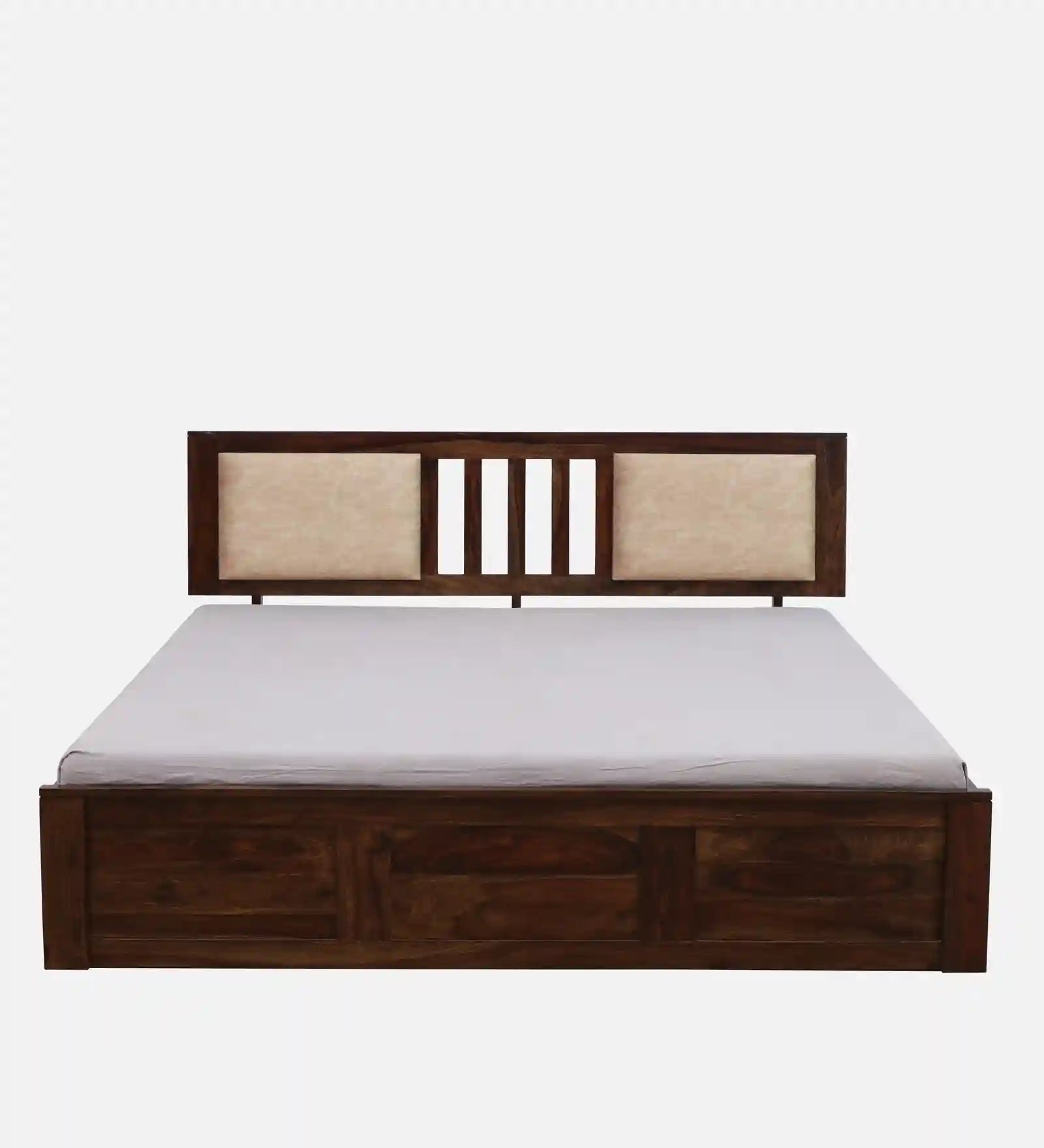 Druma king size wooden bed with storage box modern look