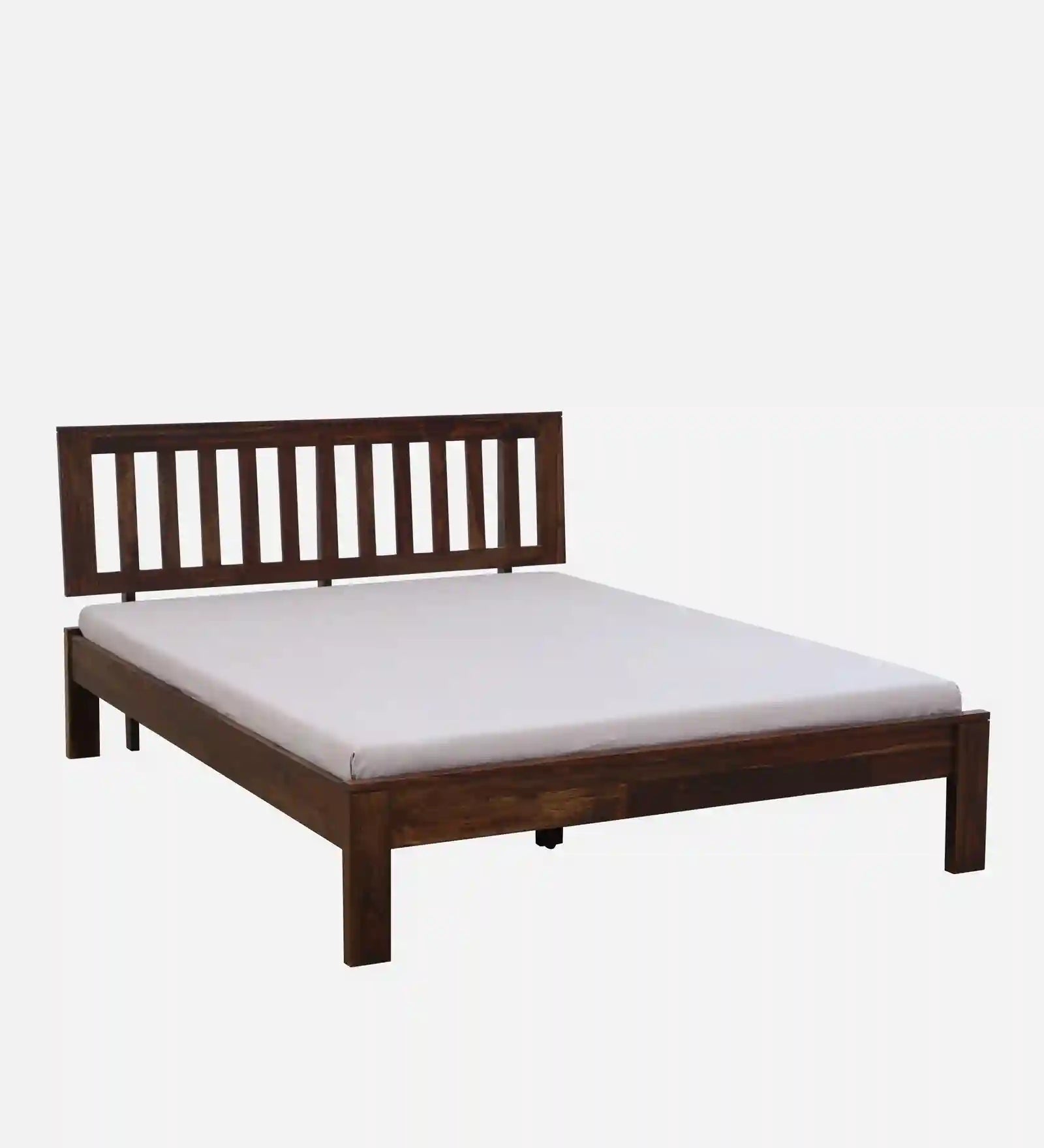 Druma sheesham wood queen size bed frame without storage durable wooden bed