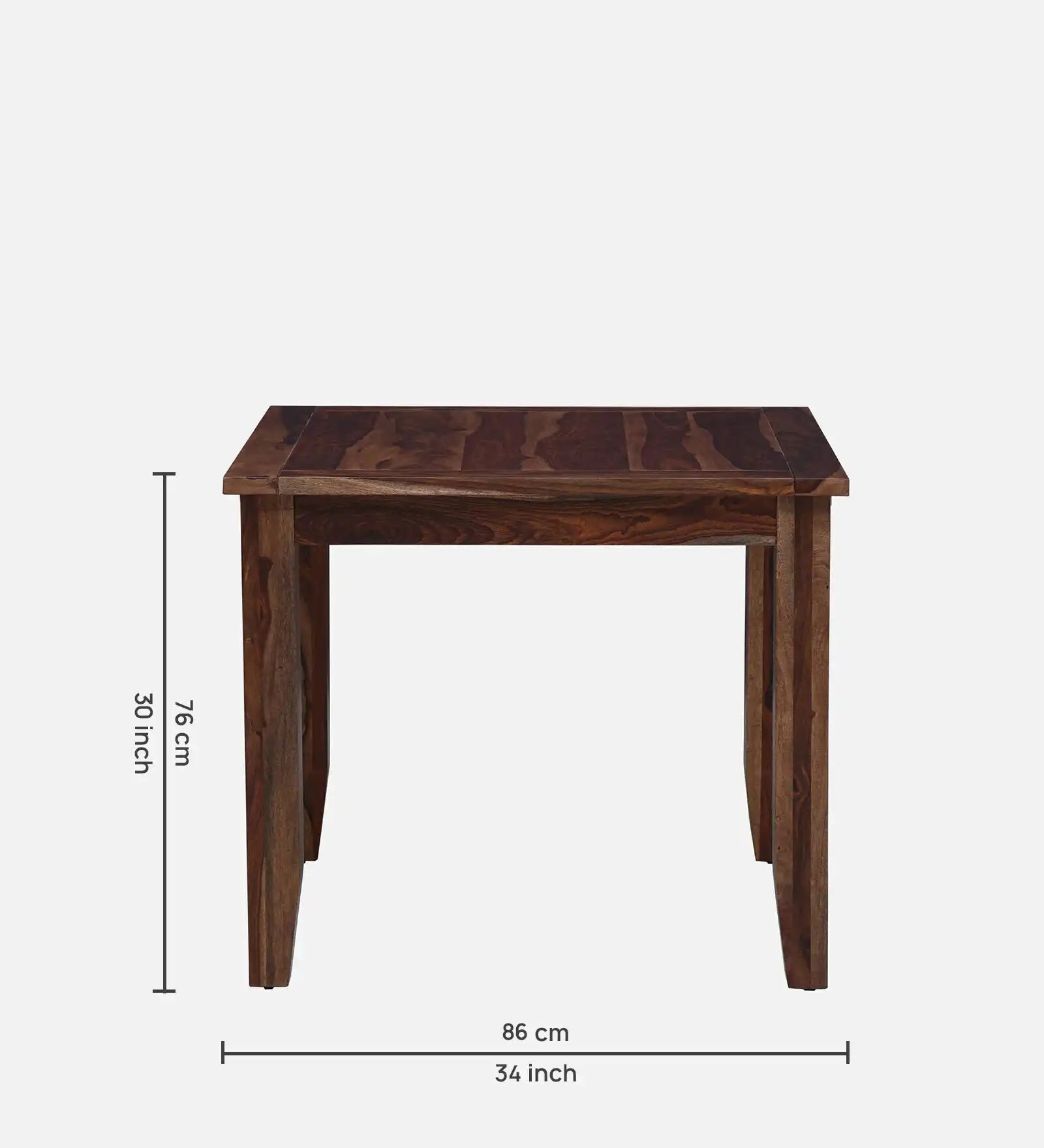 Elista modern sheesham wood four seater dining table set stylish home furniture
