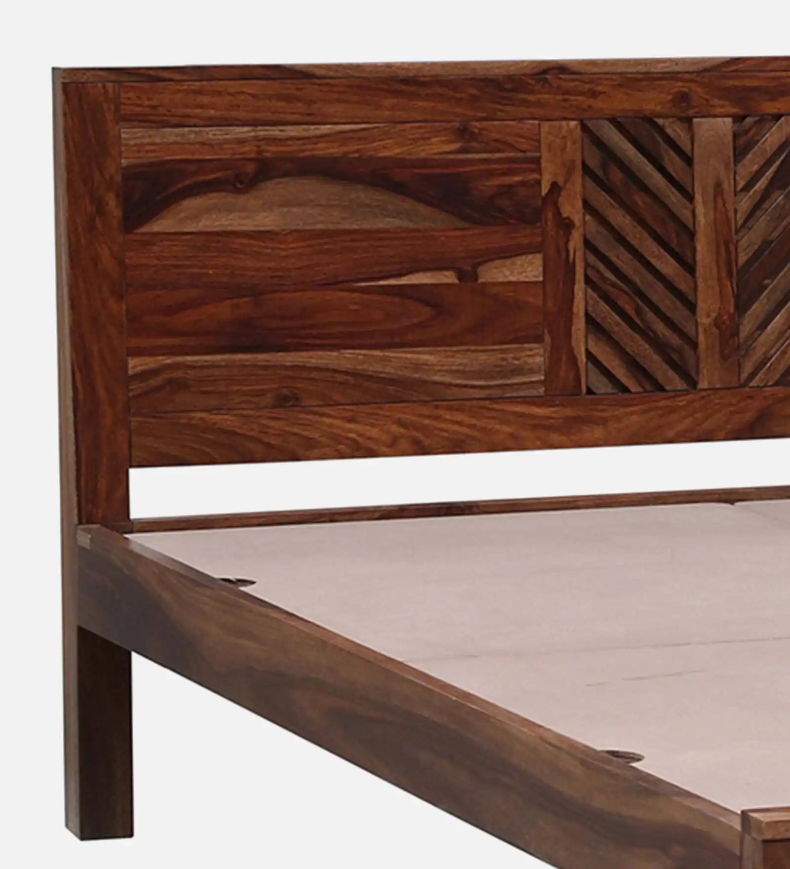 elista solid sheesham wood bed teak finish premium wooden bed modern furniture
