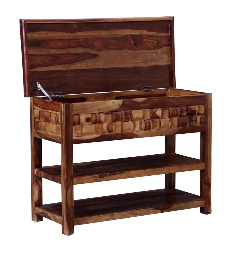 Hallway console furniture in sheesham wood for decorative display use
