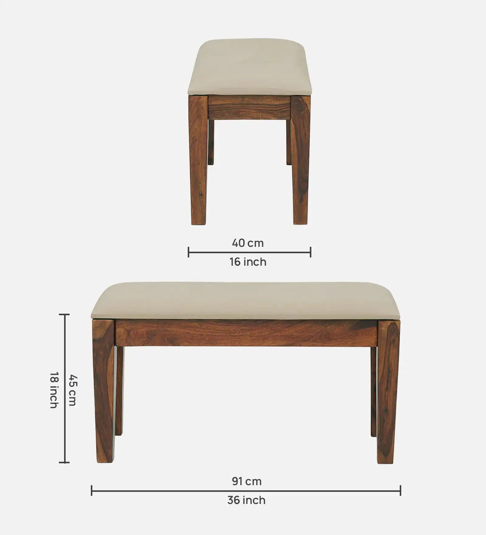 Handcrafted Oslo dining set sheesham wood four seater durable premium quality